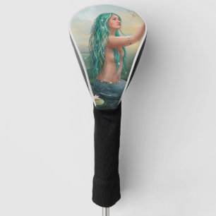 Funda Para Palo De Golf sirena cabelluda verde