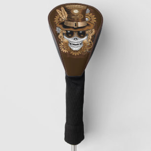 Funda Para Palo De Golf Skull Steampunk Voodoo Retro Machine