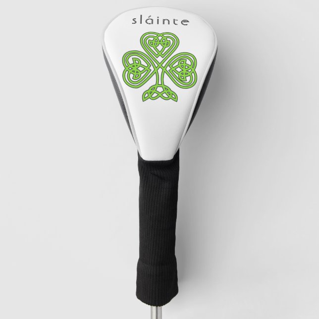 Funda Para Palo De Golf Slainte Celtic Shamrock Green St. (Anverso)