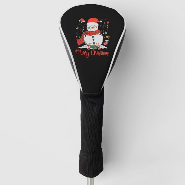 Funda Para Palo De Golf Snowman - Camisas Navidades (Anverso)