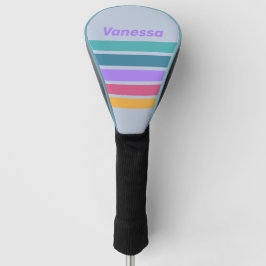 Funda Para Palo De Golf Soft Pansy Dream Across Striping with Name