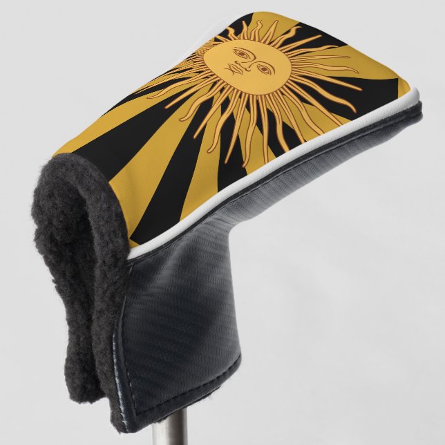 Funda Para Palo De Golf Sol dorado argentino, Sol de Mayo (Anverso 3/4)