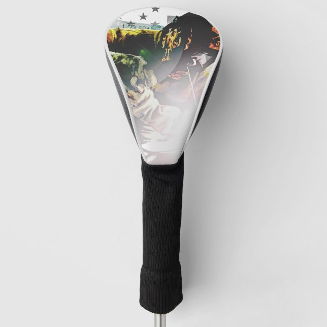 Funda Para Palo De Golf Soldador de la bandera americana (Anverso)