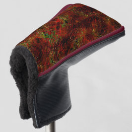 Funda Para Palo De Golf Sólido rojo sobre gris áspero