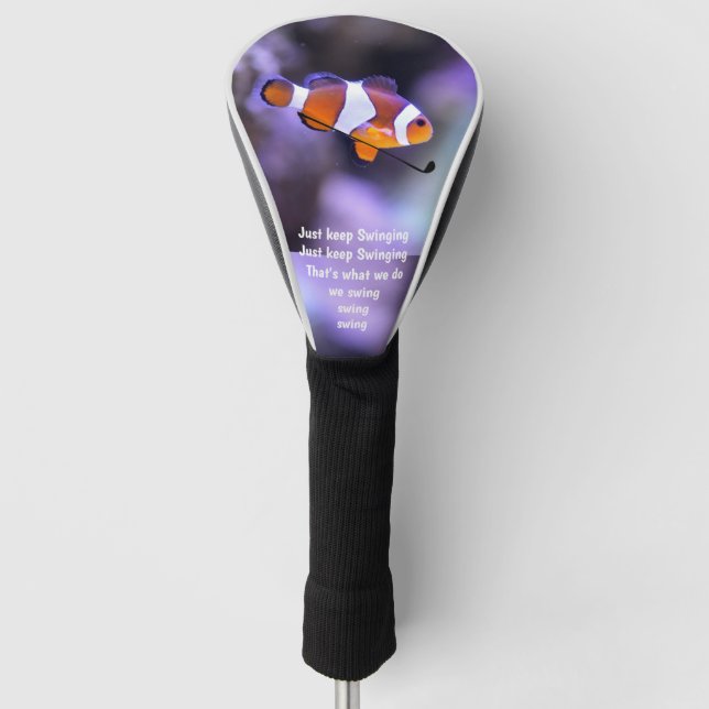 Funda Para Palo De Golf Sólo Mantenga Bañándose Payaso Pescador Golf Contr (Anverso)