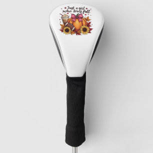 Funda Para Palo De Golf Sólo un Chica que ama el latte de especias de cala