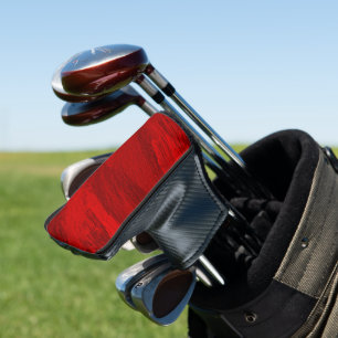 Funda Para Palo De Golf Sombras diagonales abstractas de diseño rojo