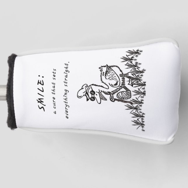 FUNDA PARA PALO DE GOLF SONRÍAS QUE CURAN (Anverso)