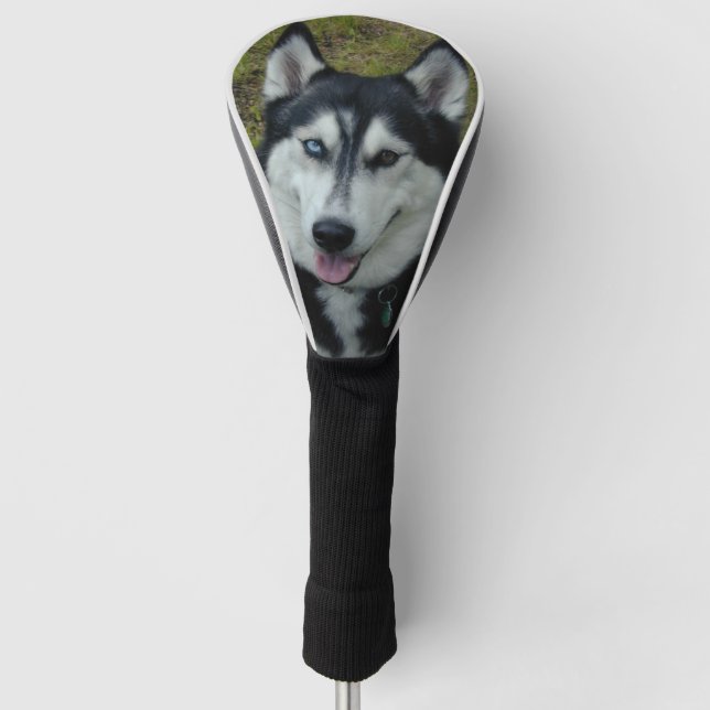 Funda Para Palo De Golf Sonrisa del husky siberiano (Anverso)