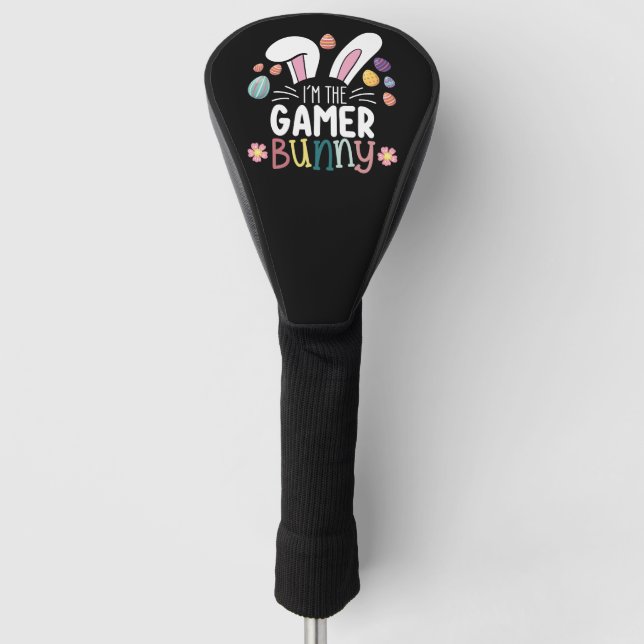 Funda Para Palo De Golf Soy el juego de pascua de gamer Bunny (Anverso)