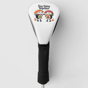 Funda Para Palo De Golf Soy feliz juntos Sushi Kawaii comida japonesa