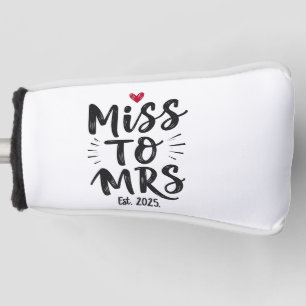 Funda Para Palo De Golf Srta. Est. 2025 Matrimonio de pareja de esposas