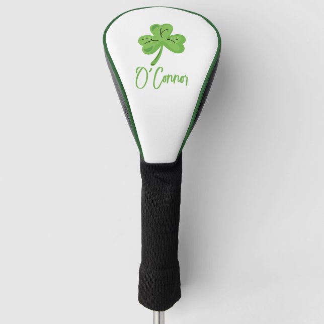 Funda Para Palo De Golf St. Patrick's Day Golfer Custom Sports Shamrock  (Anverso)