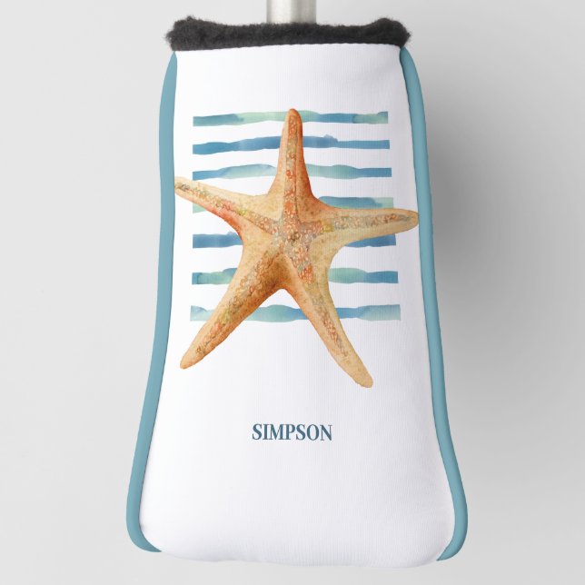 Funda Para Palo De Golf STARFISH acuarela , (Girar 90)