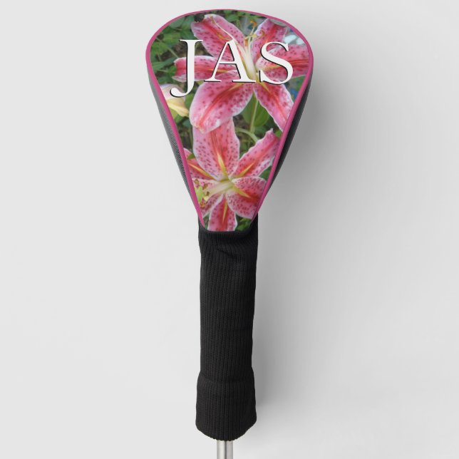 Funda Para Palo De Golf Stargazer Lilies Garden Floral (Anverso)