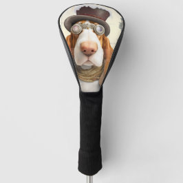Funda Para Palo De Golf Steampunk Basset Hound