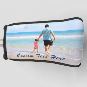 Funda Para Palo De Golf Su cubierta de cabeza de Photo Golf con texto Pers
