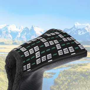Funda Para Palo De Golf Su logotipo o imagen Patrón Zig Zag con dos imág