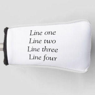 Funda Para Palo De Golf Su mensaje aquí agregar texto nombre imagen monogr