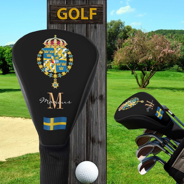 Funda Para Palo De Golf Suecia, Bandera Sueca Monogramada Clubes de Golf C (Subido por el creador)