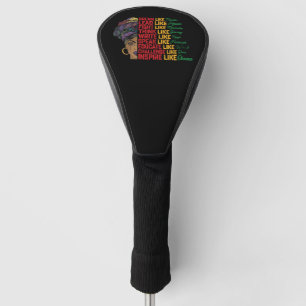 Funda Para Palo De Golf Sueño de Juneteenth Lidera la lucha como la libert
