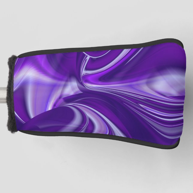 Funda Para Palo De Golf Sueños del arcoiris de flores moradas (Anverso)
