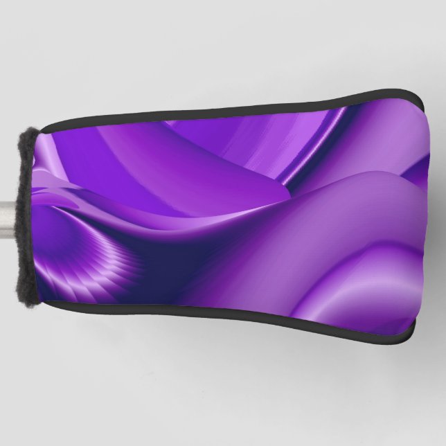 Funda Para Palo De Golf Sueños del arcoiris de flores moradas (Anverso)