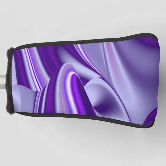Funda Para Palo De Golf Sueños del arcoiris de flores moradas (Anverso)