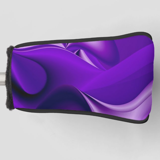 Funda Para Palo De Golf Sueños del arcoiris de flores moradas (Anverso)