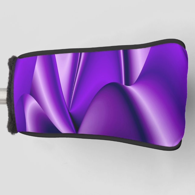 Funda Para Palo De Golf Sueños del arcoiris de flores moradas (Anverso)