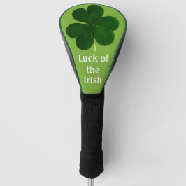 Funda Para Palo De Golf Suerte de los tréboles verdes irlandeses