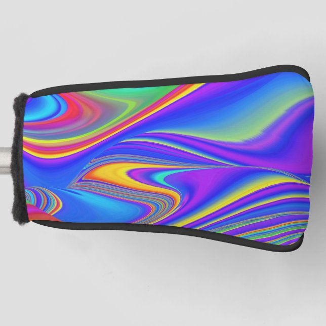 Funda Para Palo De Golf Summerfeeling, Resumen 3D Rainbowart (Anverso)