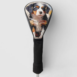 Funda Para Palo De Golf Super Cute Bernese Mountain Dog Puppy 004 - Xeno L
