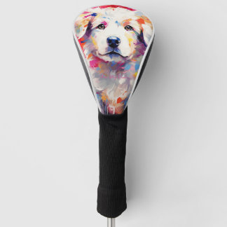 Funda Para Palo De Golf Super Cute Great Pyrenees Dog Puppy 001 - Xeno Luc
