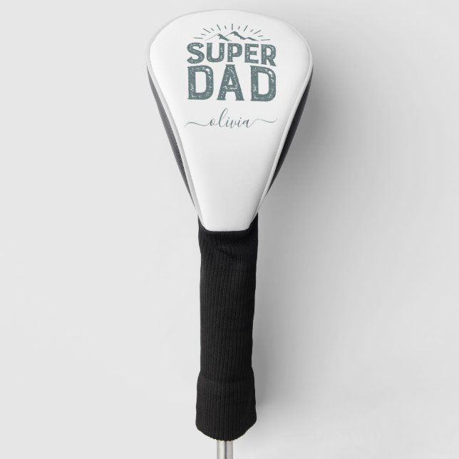 Funda Para Palo De Golf Super Dad Golf Head Cover – Personalized Father’s  (Anverso)
