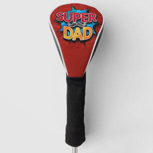 Funda Para Palo De Golf Super Dad Mustache Modern Grunge