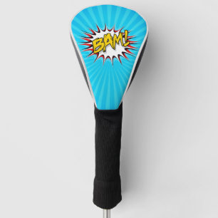 Funda Para Palo De Golf ¡Super Hero Classic Bam! Burbuja de acción