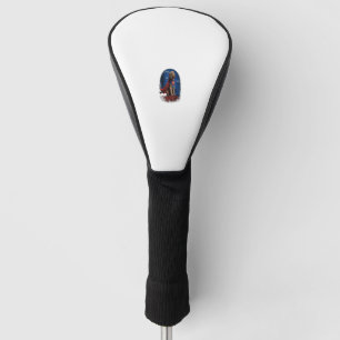 Funda Para Palo De Golf Superhéroe de superpotencia Labradoodle Perro