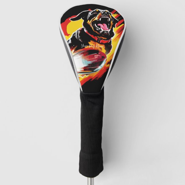 Funda Para Palo De Golf Superhéroe rotuiler Dog 01 - juez Ignacio (Anverso)