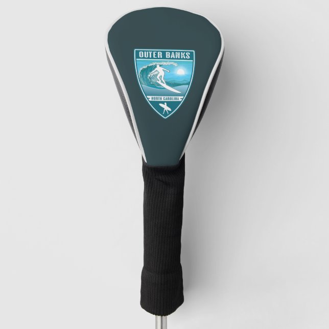 Funda Para Palo De Golf Surf Outer Banks North Carolina (Anverso)