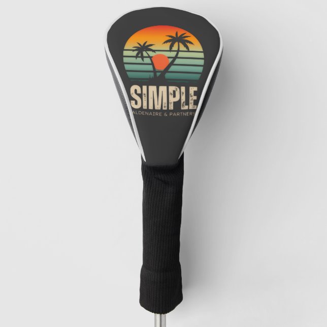 Funda Para Palo De Golf T-shirt Simple Sunset - Tropical vibes design (Anverso)