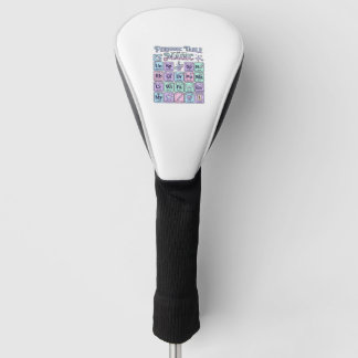 Funda Para Palo De Golf Tabla periódica de diseño gráfico mágico de unicor