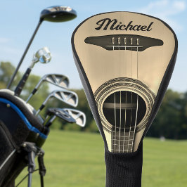 Funda Para Palo De Golf Tan Acústica Guitarista de guitarra nombre instrum