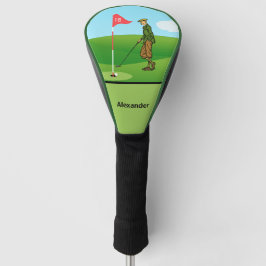 Funda Para Palo De Golf Tap de Male Golfer en 18th Hole