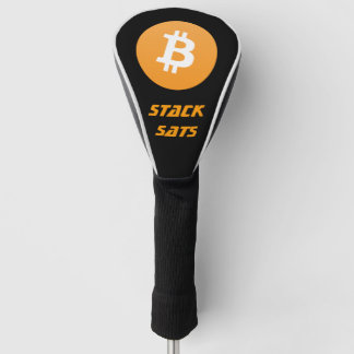 Funda Para Palo De Golf Tapa de cabeza de golf de Bitcoin