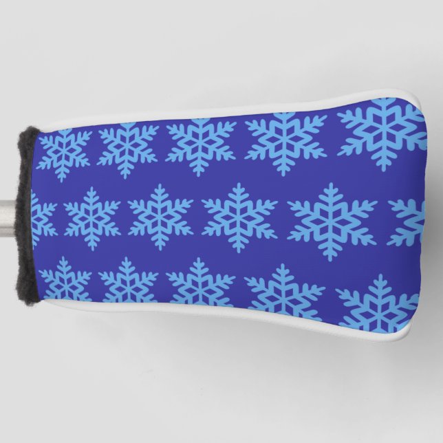 Funda Para Palo De Golf Tapa de cabeza de golf de copo de nieve (Anverso)