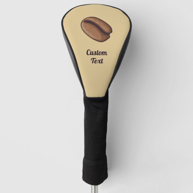 Funda Para Palo De Golf Tapa de cabeza de golf de icono de café (Anverso)