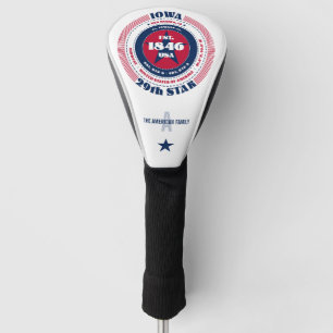 Funda Para Palo De Golf Tapa de cabeza de golf de Iowa State Circle Person