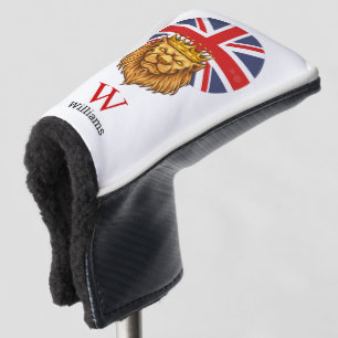 Funda Para Palo De Golf Tapa de cabeza de golf de la Corona de León Real B