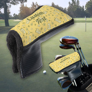 Funda Para Palo De Golf Tapa de cabeza de golf de patrón de té con hielo
